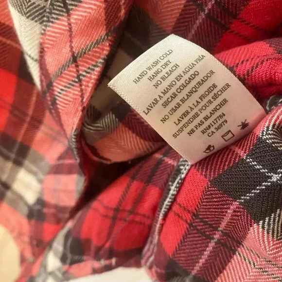 Rails Hunter Scarlet Ash White Plaid Button Down Top Size Extra Small - Picture 15 of 16